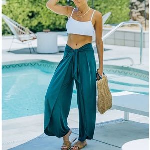 NWOT Grenada Tie Front Modal Blend Pants